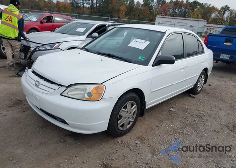 2003 Honda Civic Lx z USA, uszkodzony, nr VIN 2HGES16573H598288